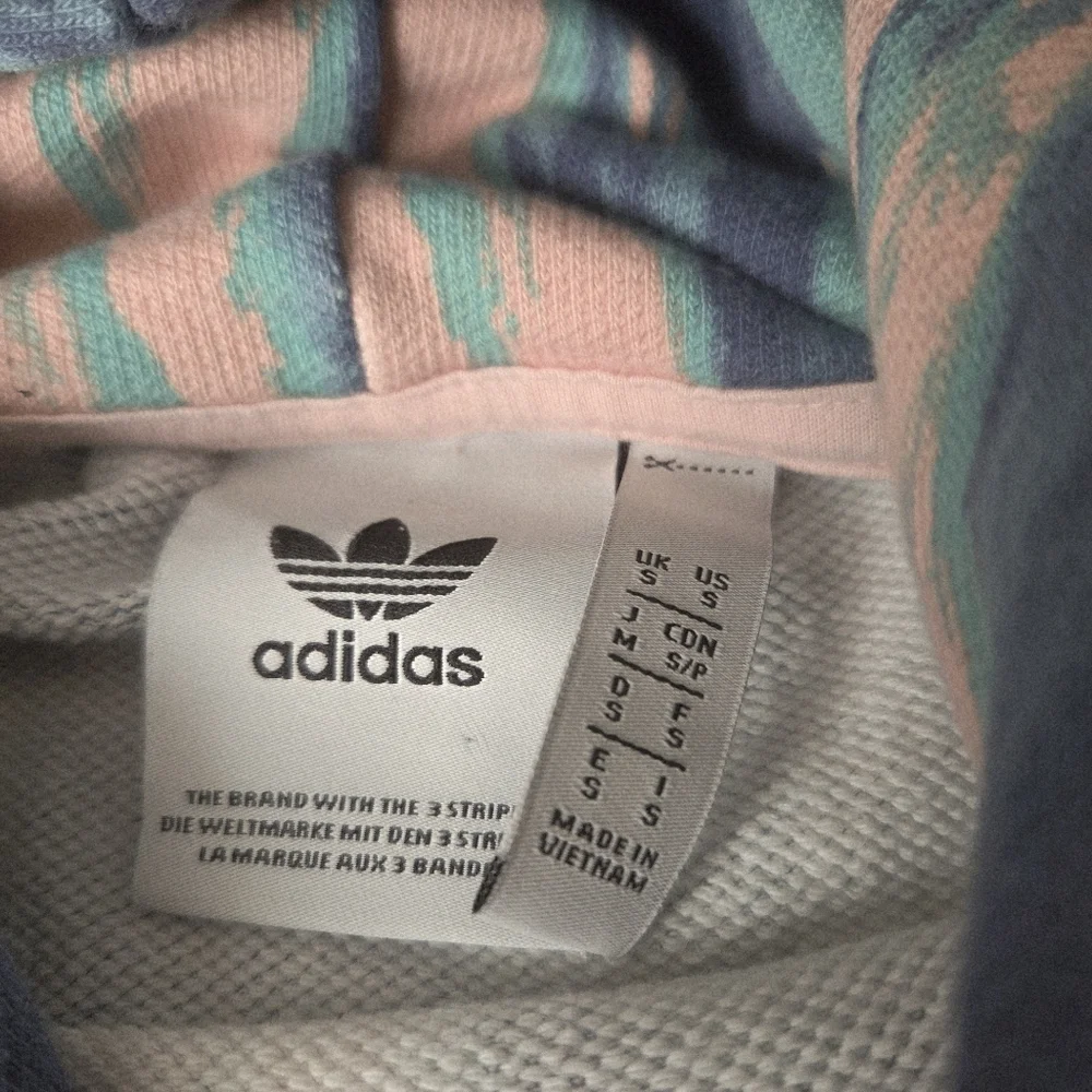 adidas originals R.Y.V. Marbled Paint Pastel AOP Hoodie Sweatshirt Men's‎ Small